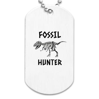 Fossil Hunter Dinosaur Dog Tag | Mazezy