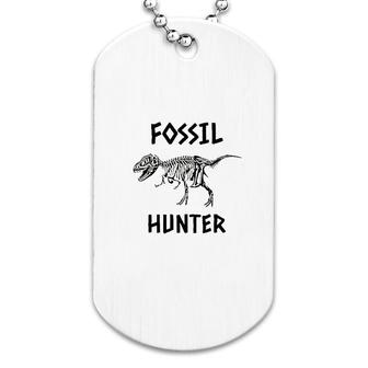 Fossil Hunter Dinosaur Dog Tag | Mazezy