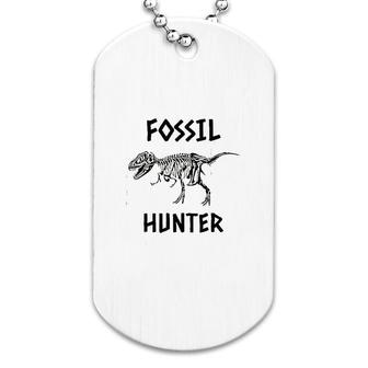 Fossil Hunter Dinosaur Dog Tag | Mazezy
