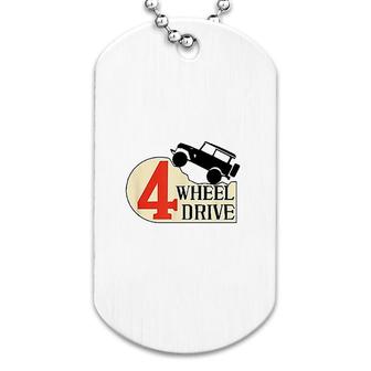 Four Wheel Drive Land Dog Tag | Mazezy