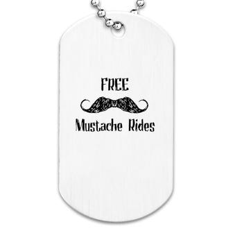 Free Mustache Rides Dog Tag | Mazezy