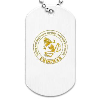 Frogman Diver Distressed Dog Tag | Mazezy