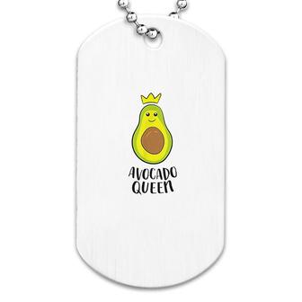 Funny Avocado Queen Dog Tag | Mazezy