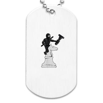 Funny Chess Ninja Dog Tag | Mazezy