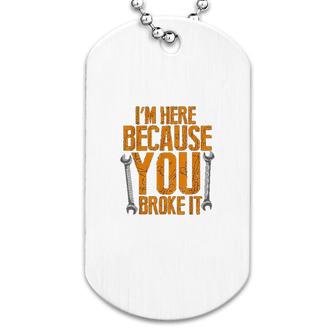 Funny Maintenance Worker Gifts Dog Tag | Mazezy