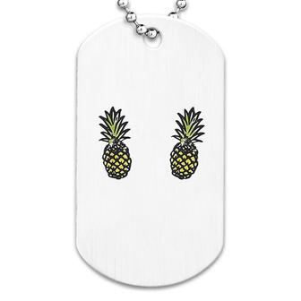 Funny Pineapple Dog Tag | Mazezy