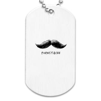 Funny Pornstache Dog Tag | Mazezy