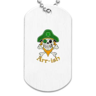 Funny St Patricks Day Pirate Dog Tag | Mazezy
