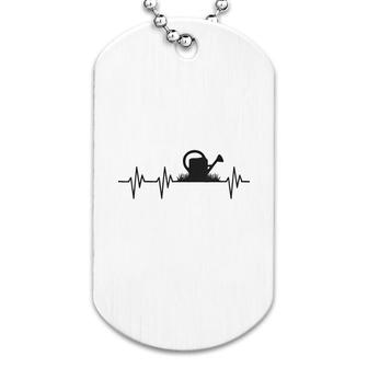 Gardening Heartbeat Dog Tag | Mazezy