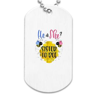 Gender Reveal What Will It Bee Dog Tag | Mazezy