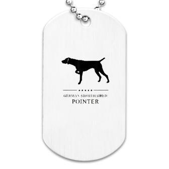 German Shorthaired Pointer Black Silhouette Dog Tag | Mazezy