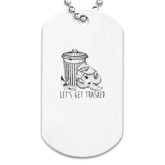 Get Trashed Dog Tag | Mazezy