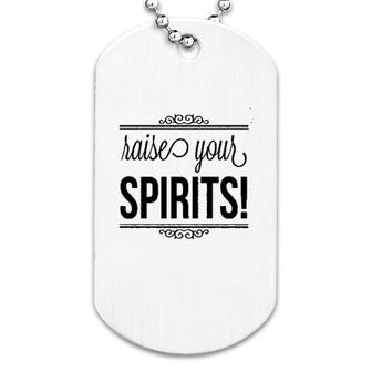 Ghost Raise Your Spirit Dog Tag | Mazezy