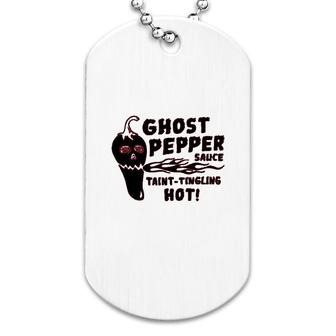 Ghost Red Hot Chilli Sauce Dog Tag | Mazezy