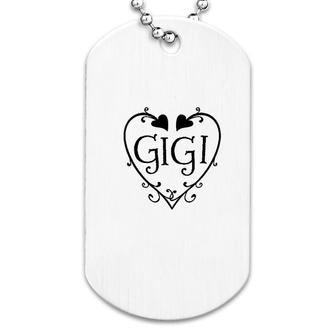 Gigi With Hearts Dog Tag | Mazezy