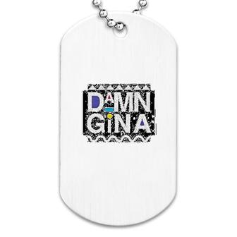 Gina Retro 90s Clothing Funny Dog Tag | Mazezy