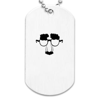 Glasses Nose Mustache Funny Dog Tag | Mazezy