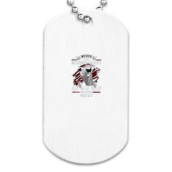 Goat Never Underestimate Old Man Dog Tag | Mazezy