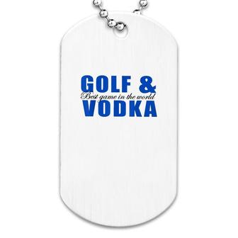 Golf And Vodka Dog Tag | Mazezy