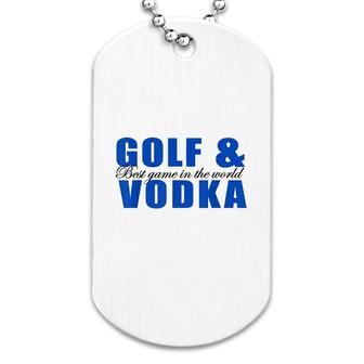 Golf And Vodka Dog Tag | Mazezy