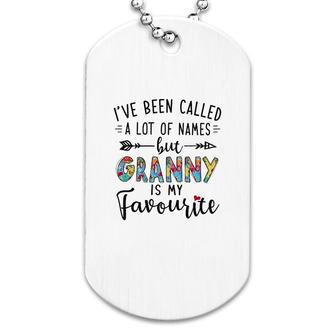 Granny Is My Favourite Name Dog Tag | Mazezy