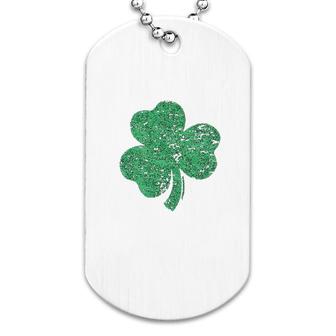 Green Shamrock Saint Patricks Day Dog Tag | Mazezy