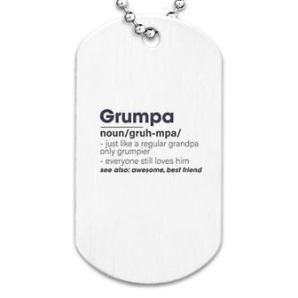 Grumpa Definition Noun Dog Tag | Mazezy