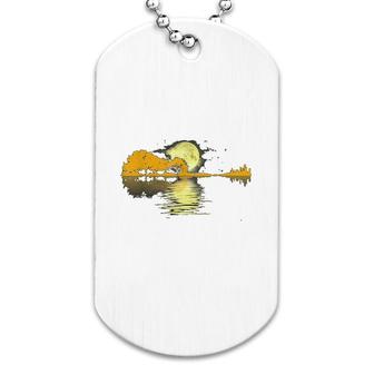 Guitar Graphic Night Dog Tag | Mazezy
