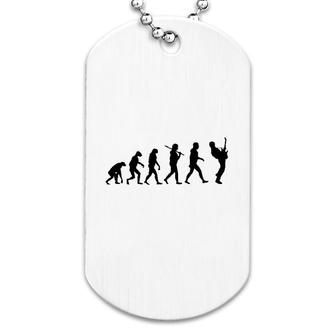 Guitar Player Evolution Funny Musician Dog Tag | Mazezy