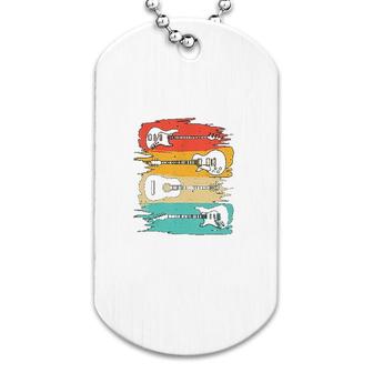 Guitar Retro Design Dog Tag | Mazezy