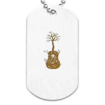 Guitar Tree Design Dog Tag | Mazezy