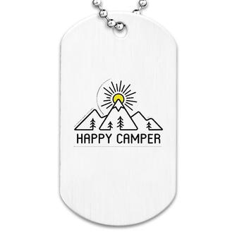 Happy Camper Sunshining Mountain Dog Tag | Mazezy