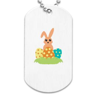 Happy Easter Day Bunny Dog Tag | Mazezy