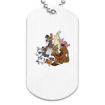 Happy Farm Animals Dog Tag | Mazezy