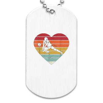Heart Player Volleyball Dog Tag | Mazezy
