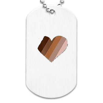 Heart Rainbow In Shades Of Melanin Dog Tag | Mazezy