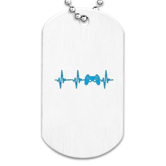Heartbeat Of A Gamer Gaming Dog Tag | Mazezy