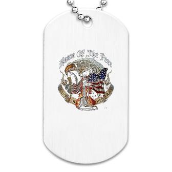 Home Of The Free Dog Tag | Mazezy