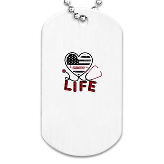 Housekeeper Us Flag Heart Dog Tag | Mazezy