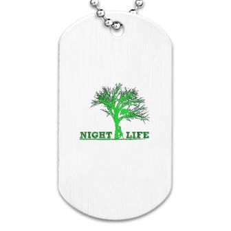 Hunting Night Life Raccoon Gifts Dog Tag | Mazezy