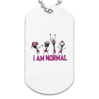 I Am Normal Funny Dancing Dog Tag | Mazezy