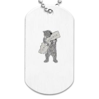 I California Love Artretro Cali Bear Hug California Dog Tag | Mazezy