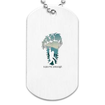 I Hate People Bigfoot Footprint Dog Tag | Mazezy