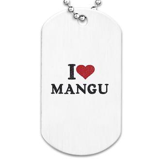 I Love Mangu Dominican Love Heart Dog Tag | Mazezy
