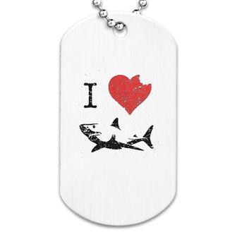 I Love Sharks Dog Tag | Mazezy