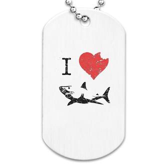I Love Sharks Dog Tag | Mazezy