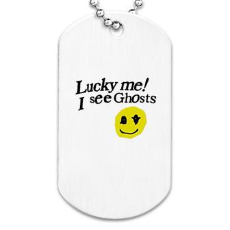 I See Ghosts Dog Tag | Mazezy