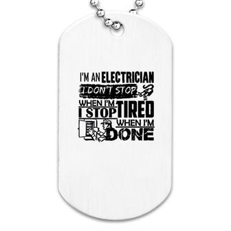 Im An Electrician Dog Tag | Mazezy
