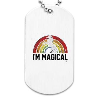 I'm Magical Rainbow Unicorn Dog Tag | Mazezy