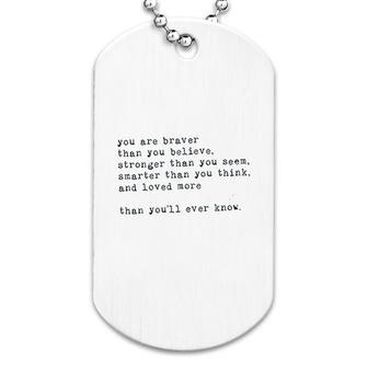 Inspirational Quotes Letter Printing Dog Tag | Mazezy DE